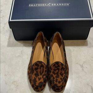 NEW Smathers and Branson Cheetah Print Belgian Loafers